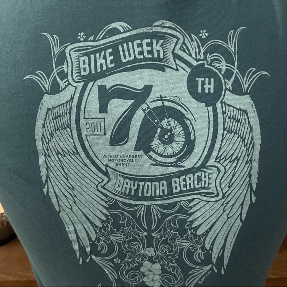 Daytona Beach 70th Bike Week 2011 Tee T-Shirt Medium M - Picture 3 of 6